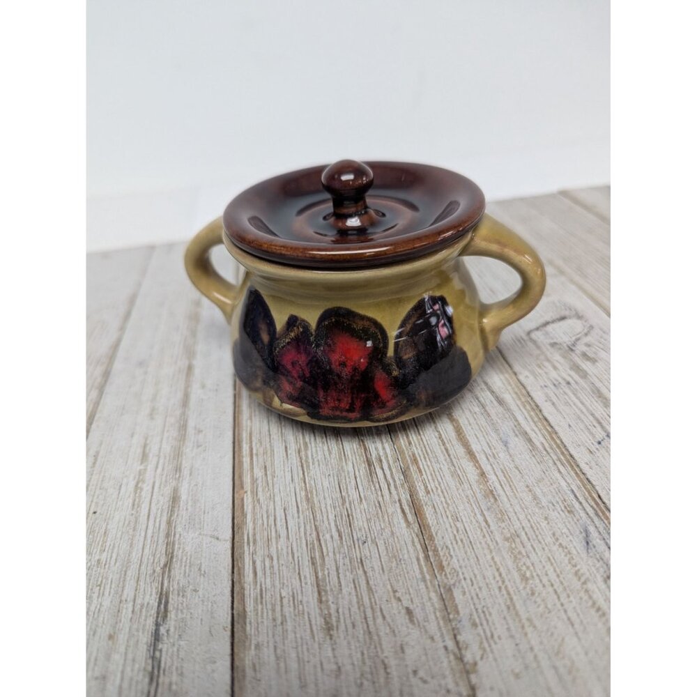 Vintage Zell am Harmersbach Lima Small Sugar Bowl w/ Lid West Germany 4777